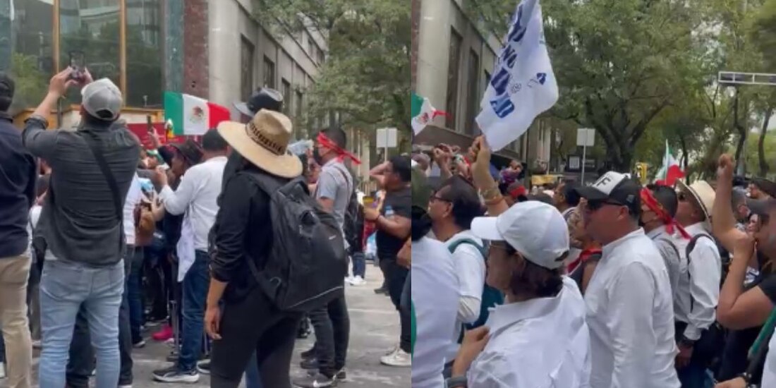 Trabajadores en protesta afuera de la antigua sede del Senado aseguraron que cuentan con votos para detener la reforma judicial.