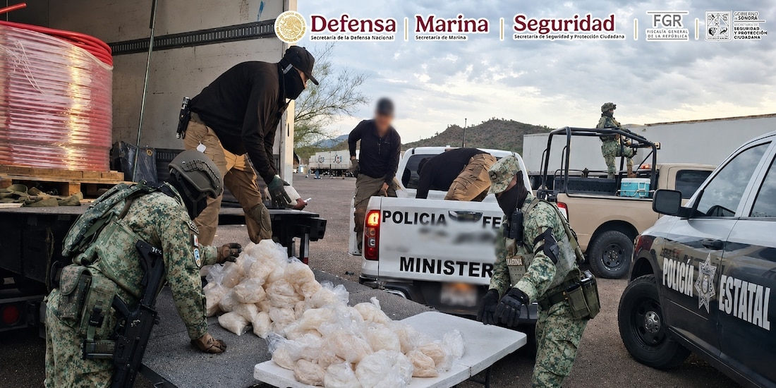 Fuerzas federales realizaron la incautación de la droga.