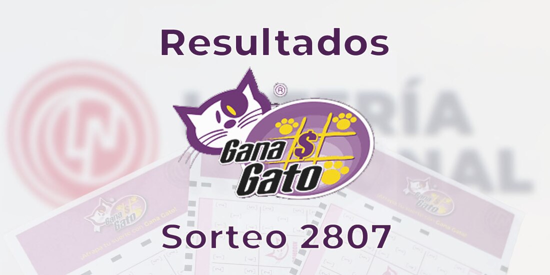 Resultados del Gana Gato 2807 del 28 de enero del 2025.