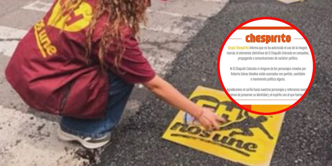 Grupo Chespirito se deslinda de pintas ligadas a Citlalli Hernández en la alcaldía Cuauhtémoc.