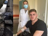 Andreas no temió al fuego y rescató a diez personas tras el choque de trenes en Grecia.