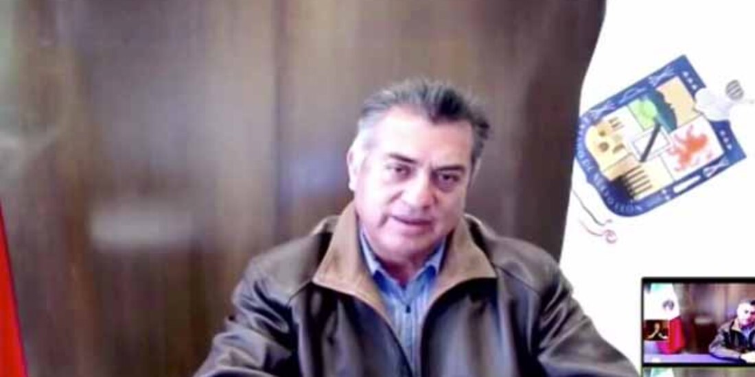 El gobernador Jaime Rodríguez Calderón en videoconferencia de prensa.