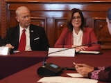 El encuentro de alto nivel para dialogar sobre la certidumbre de los inversionistas extranjeros en el país fue encabezado en Palacio Nacional por la presidenta Claudia Sheinbaum Pardo.