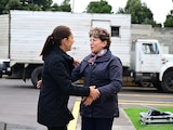 La Presidenta Claudia Sheinbaum Pardo y la gobernadora del Estado de México, Delfina Gómez Álvarez.