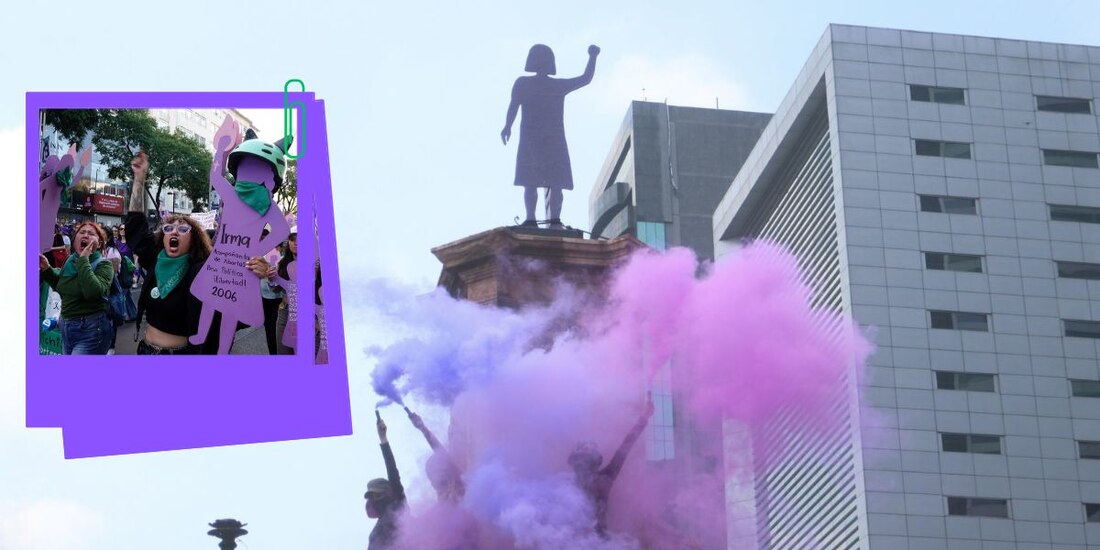 Este espacio, que reemplazó al monumento a Cristóbal Colón, se ha convertido en un punto de encuentro para activistas y colectivas feministas que exigen cambios sociales y visibilizan las luchas históricas de las mujeres.