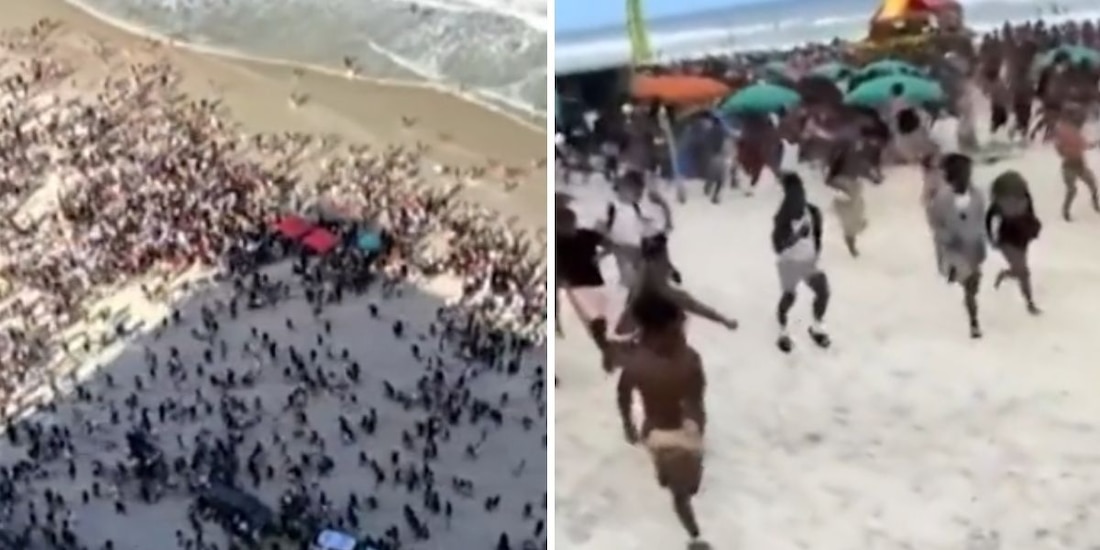 Pánico en Daytona Beach por supuestas detonaciones de arma de fuego.