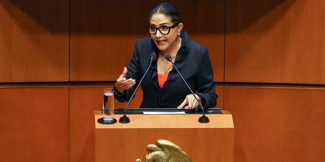 Senadora Alejandra Barrales, de Movimiento Ciudadano, en una fotografía ilustrativa.