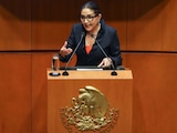 Senadora Alejandra Barrales, de Movimiento Ciudadano, en una fotografía ilustrativa.