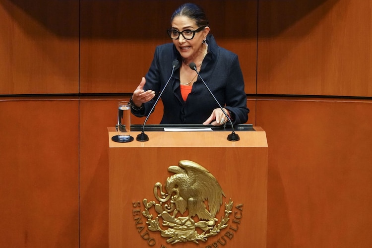 Senadora Alejandra Barrales, de Movimiento Ciudadano, en una fotografía ilustrativa.