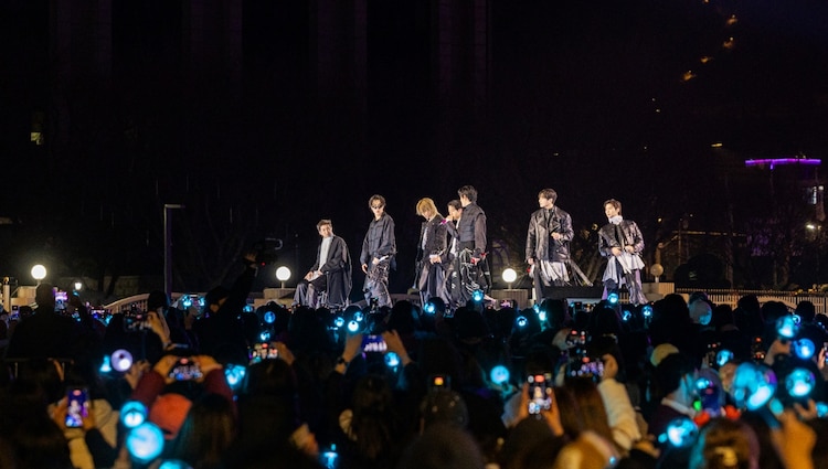 BTS durante el show en Corea del Sur, este sábado 21 de marzo de 2026