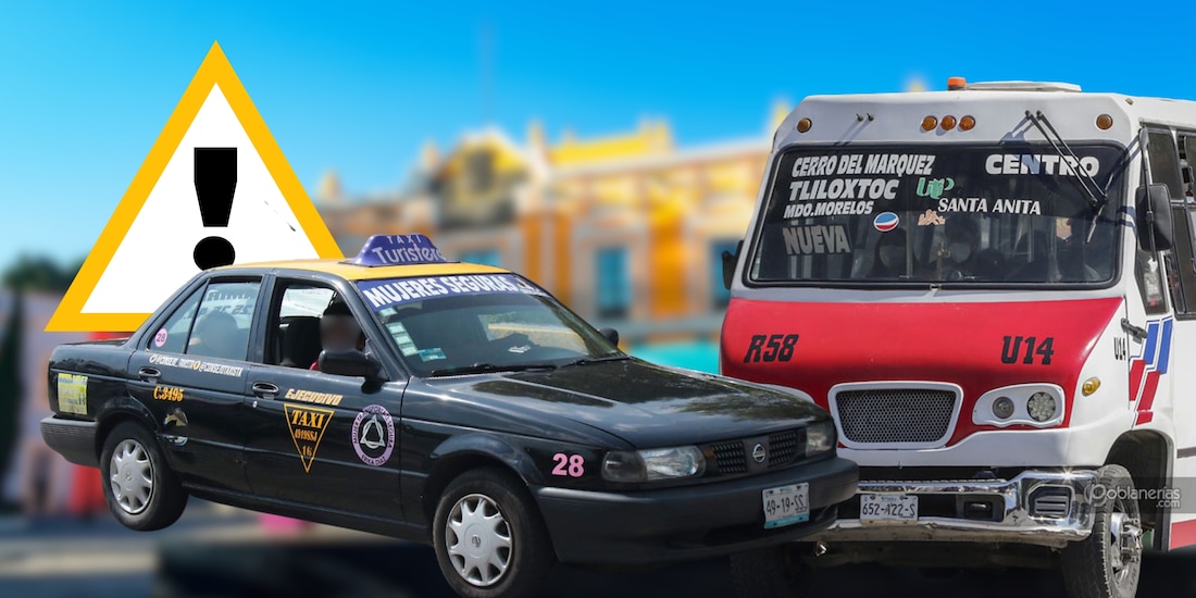 Paro de transportistas en Puebla