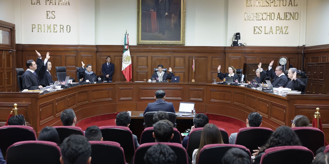El Pleno de la Suprema Corte de Justicia de la Nación, en una fotografía ilustrativa.