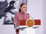 Claudia Sheinbaum, presidenta de México, durante Conferencia matutina.