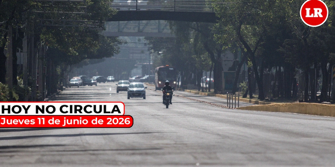 Revisa cómo aplica el Hoy No Circula este jueves 11 de junio de 2026 en la Zona Metropolitana del Valle de México.