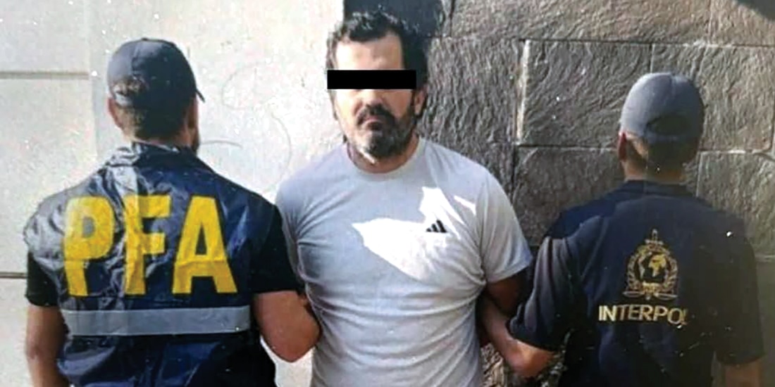 EL EXMANDO naval, tras ser detenido en Buenos Aires el pasado 23 de abril.