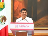 Salomón Jara en conferencia de prensa.
