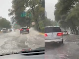 Avenida Vasco de Quiroga, en la alcaldía Cuajimalpa, se convierte en río.