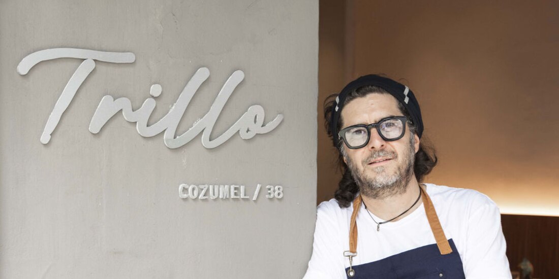 El chef Andrés Trillo, en el restaurante.