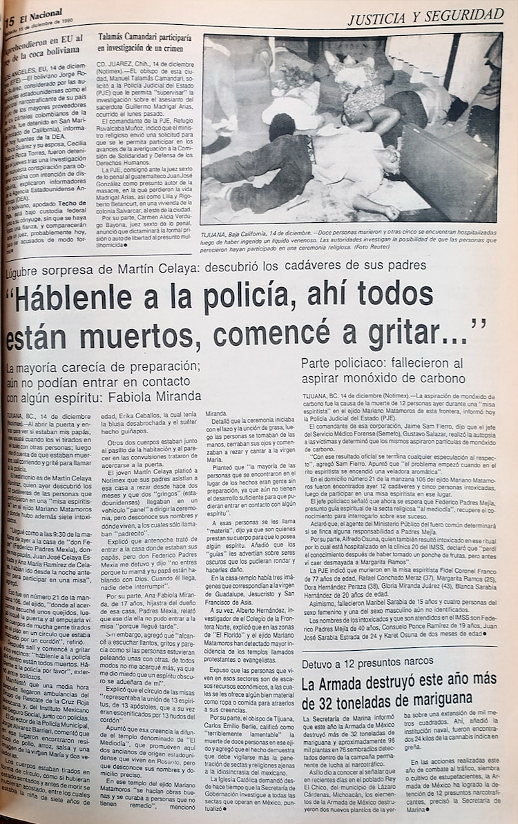 Así reportaron los diarios mexicanos el incidente en Tijuana.