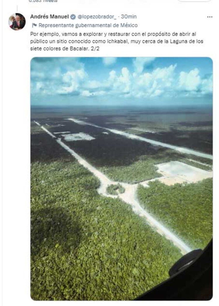 El mensaje de AMLO en Twitter