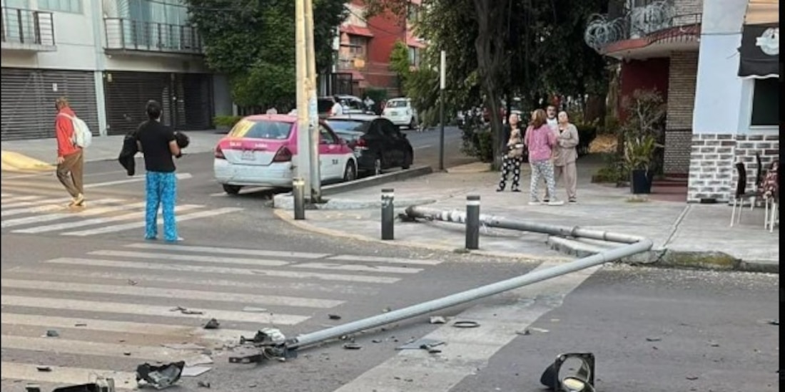 Daños en la Ciudad tras el sismo de eete viernes.