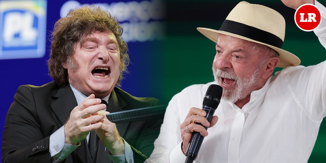 El presidente de Brasil, Luiz Inácio Lula da Silva, y su homólogo argentino, Javier Milei.