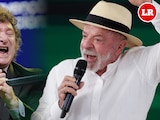 El presidente de Brasil, Luiz Inácio Lula da Silva, y su homólogo argentino, Javier Milei.