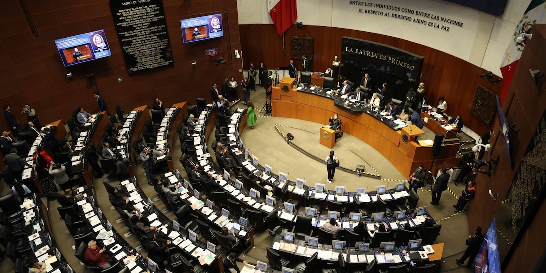 El Pleno del Senado de la República, en una fotografía ilustrativa.