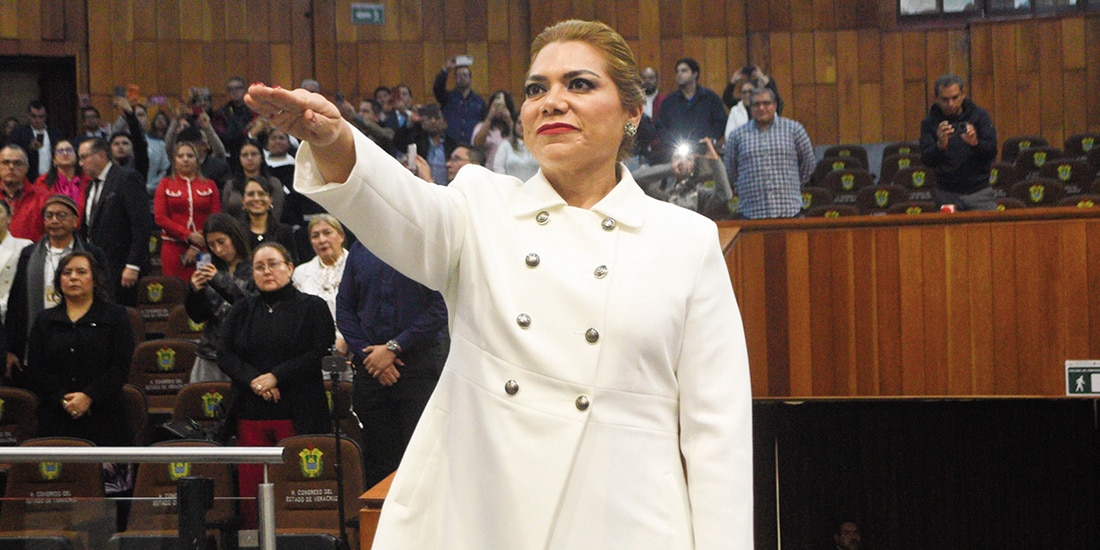 LISBETH JIMÉNEZ, nueva fiscal propuesta por la gobernadora Rocío Nahle, al tomar el cargo apenas el 8 de diciembre pasado.