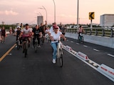 Gobernadora encabeza jornada de "Puenteando" en el Puente Nichupté.