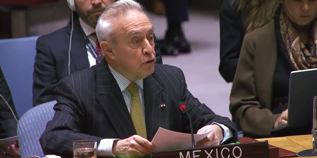El representante de México ante la ONU, Héctor Vasconcelos, ayer.