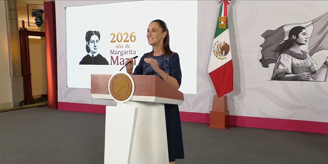 Conferencia de Claudia Sheinbaum este jueves 28 de mayo en Palacio Nacional.