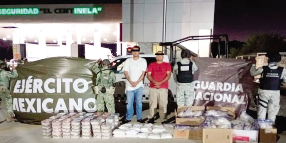 Elementos de la Defensa incautan drogas y precursores en Quintana Roo, ayer.