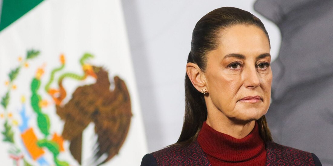 Claudia Sheinbaum, presidenta de la República, en conferencia de prensa.