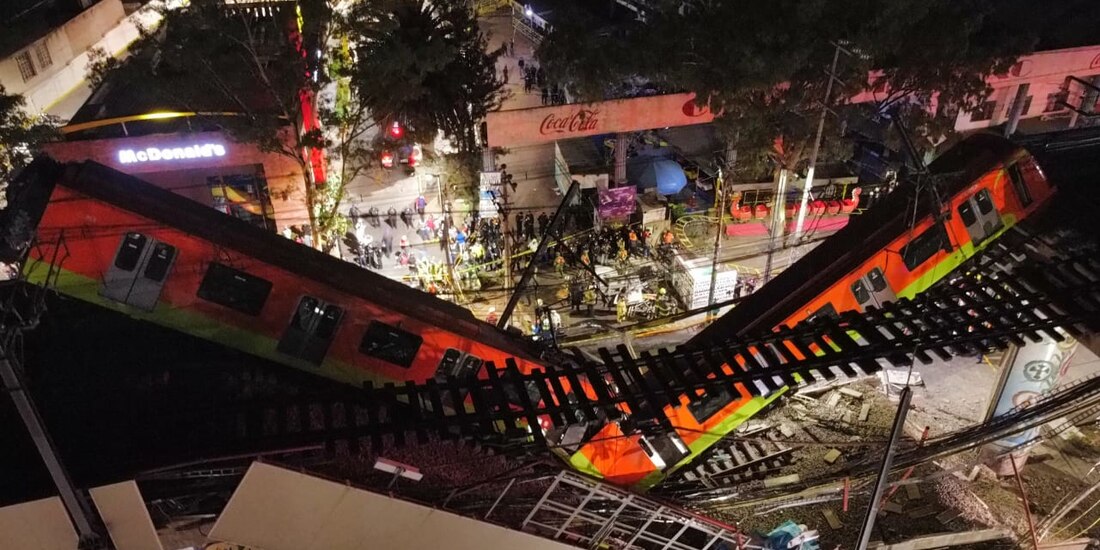 Accidente en la Línea 12 del Metro.