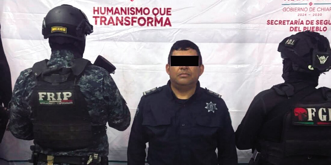 El presunto responsable, en imagen difundida por la FGE-Chiapas, ayer.