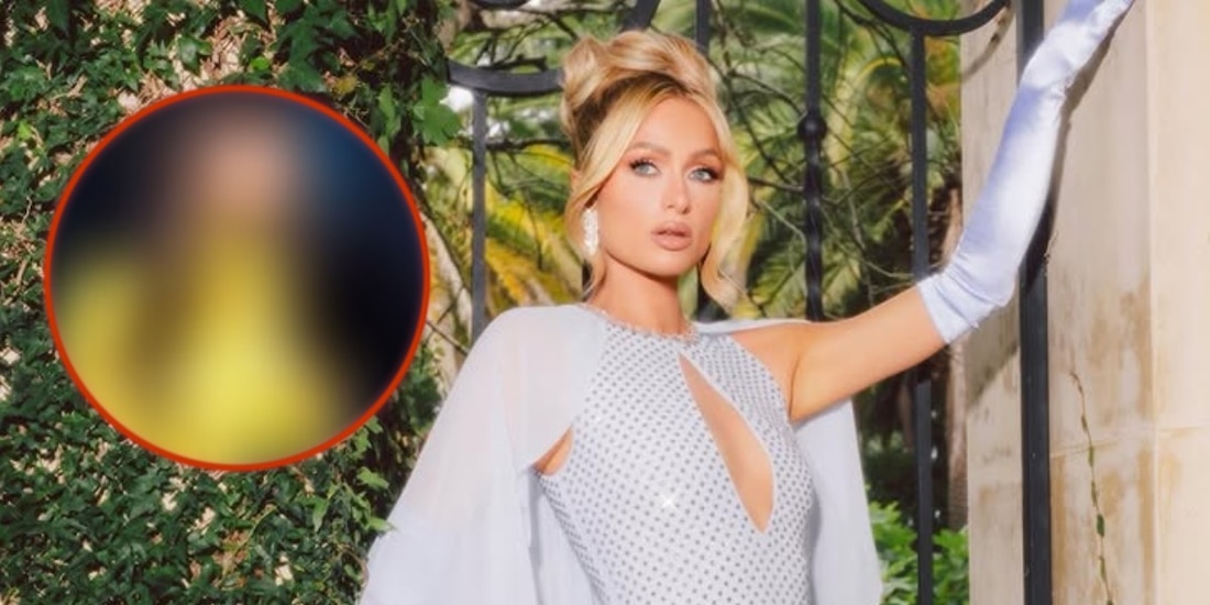 Paris Hilton aparece con el cabello castaño
