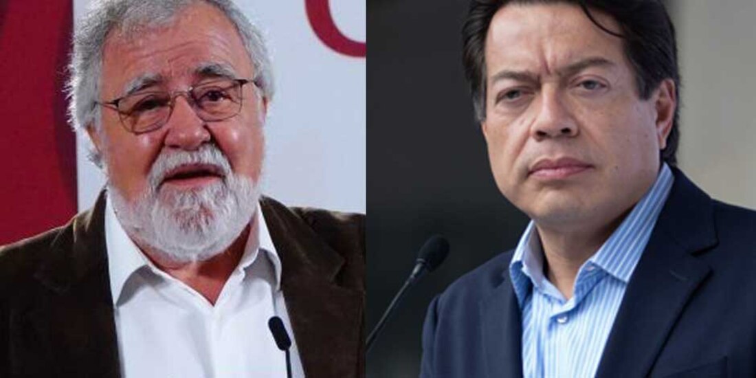 En la imagen, Alejandro Encinas y Mario Delgado, subsecretario de Gobernación y líder nacional de Morena, respectivamente