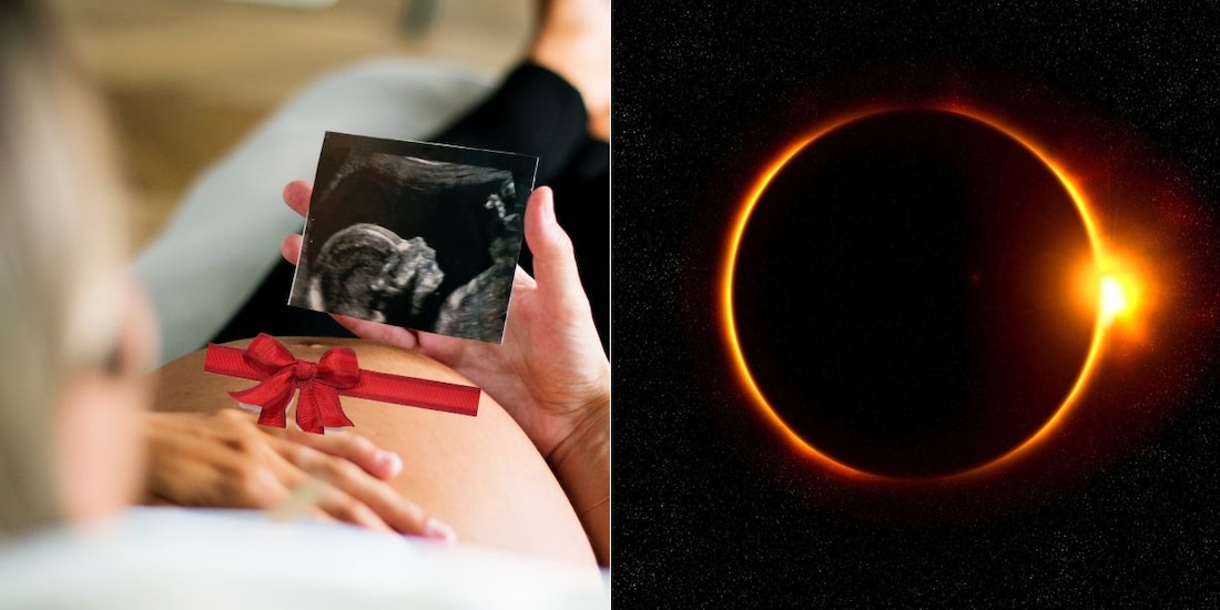 Durante eclipses se cree que las mujeres deben ponerse un listón rojo en el estómago para que no le pase nada a su bebé.