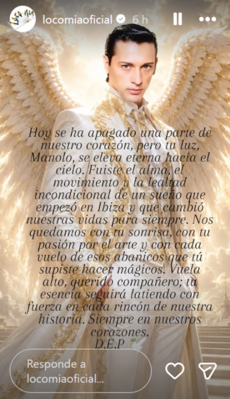 Mensaje de Locomía sobre la muerte de Manolo Arjona