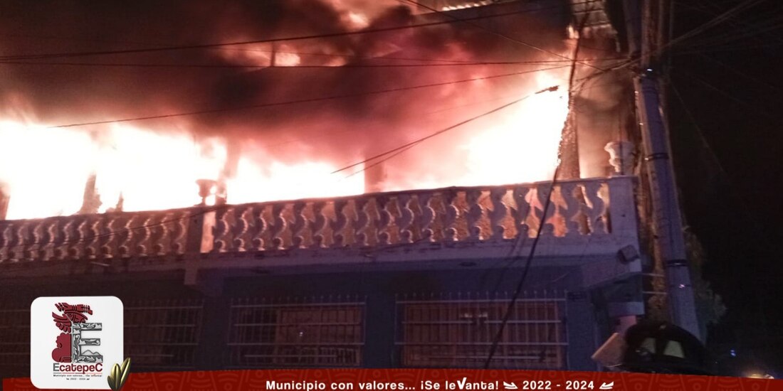 Incendio en Ecatepec.