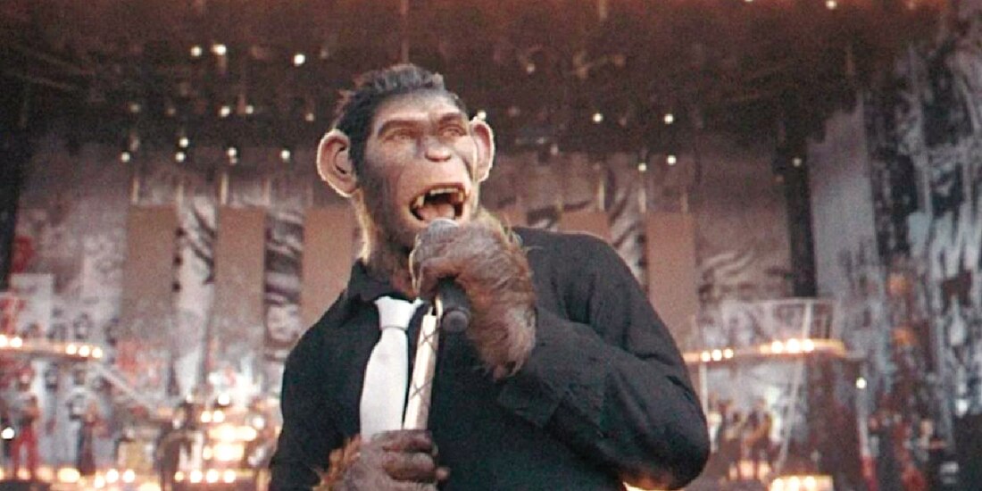 Fotograma de la película sobre Robbie Williams.