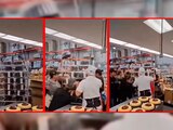 Pasteles de Costco desatan la locura, clientes se meten hasta la cocina para ganar uno.