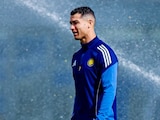 Cristiano Ronaldo en un entrenamiento con el Al-Nassr en Arabia Saudita