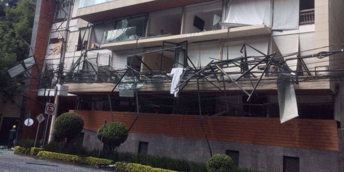 La explosión en avenida Coyoacán se debió a una fuga de gas en un edificio de la zona