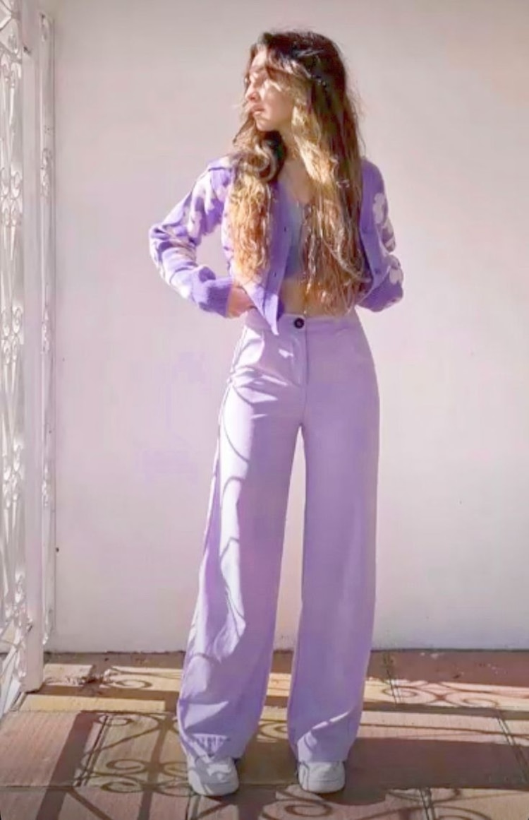 Total look en morado