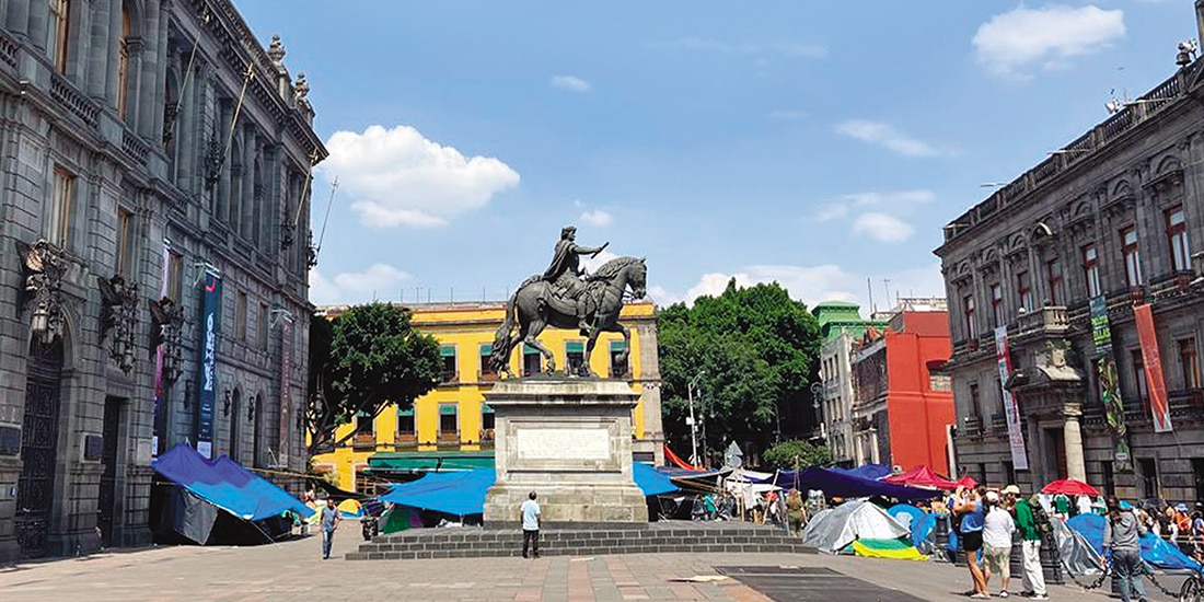 INMEDIACIONES del Museo
Nacional de Arte, ayer.