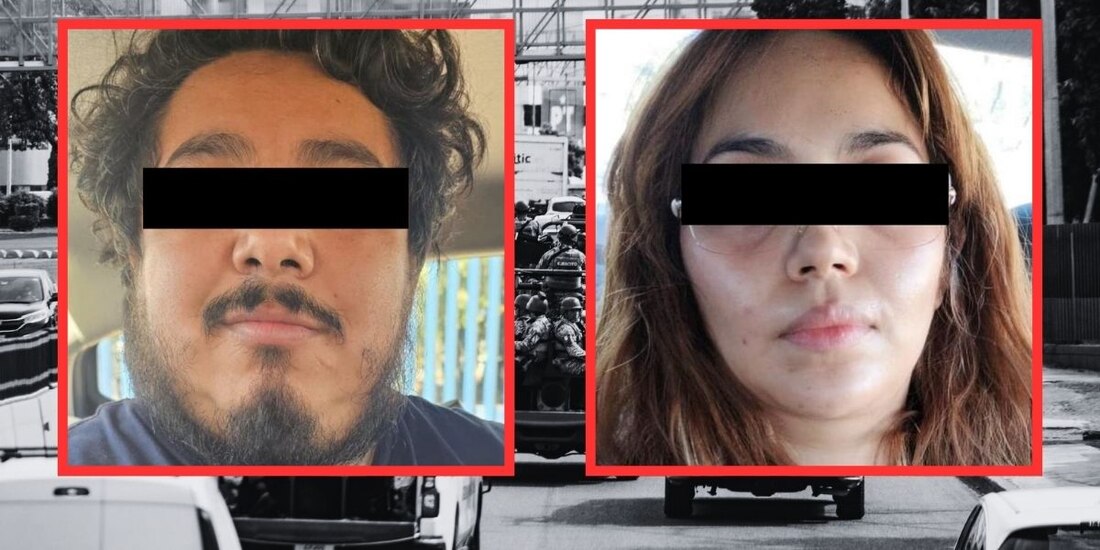 Detenidos Paul Alexander "N" y Karla Alejandra "N".