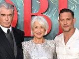Pierce Brosnan, Helen Mirren y Tom Hardy en la premiere de MobLand