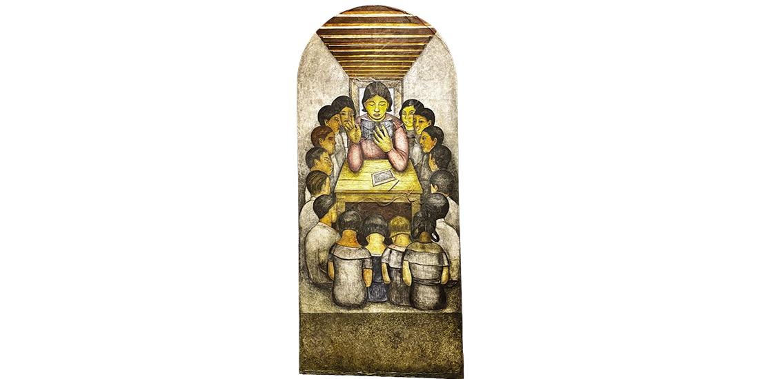 MAESTRA RURAL, (fragmento del mural Reconstrucción), ca. 1931.